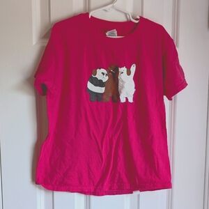 We Bare Bears Girls Size XS (4 - 5) Pink T Shirt